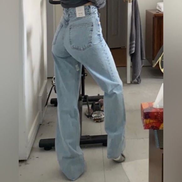 Zara Wide Leg Jeans - Picture 2 of 3